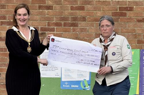 The Mayor surprises Scouts with Fund Raising total 
